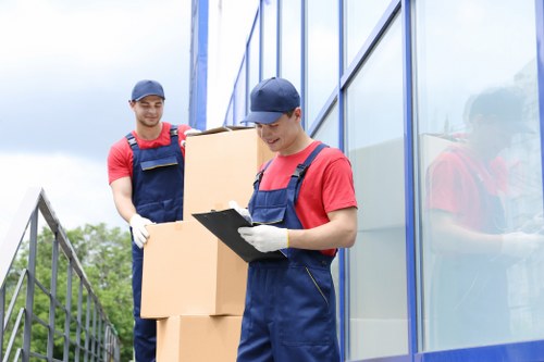 Team handling a removal service