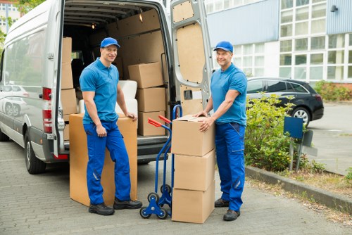 Satisfied customer after removal service